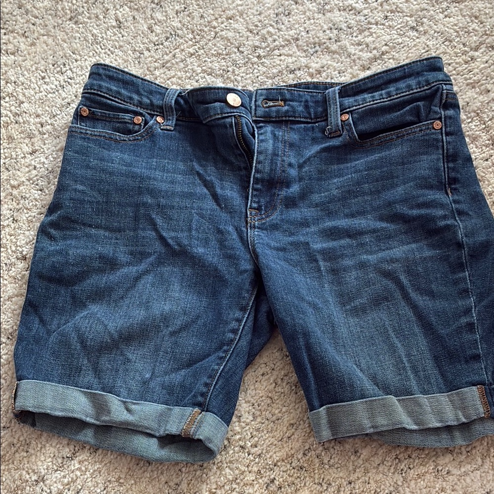 Talbots Dark Blue Denim Bermuda Shorts